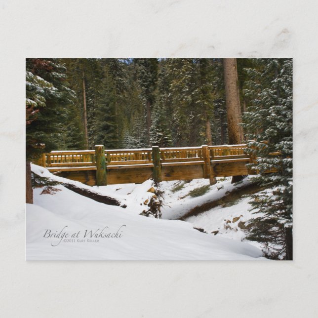 Postal Puente en Wuksachi (Anverso)