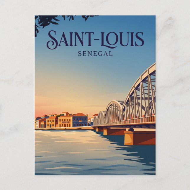 Postal Puente Faidherbe Senegal (Anverso)