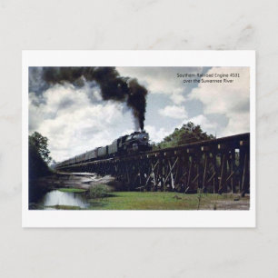 Postal Puente ferroviario sur sobre el río Suwannee