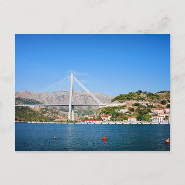 Postal Puente Franjo Tudjman en Dubrovnik (Anverso)