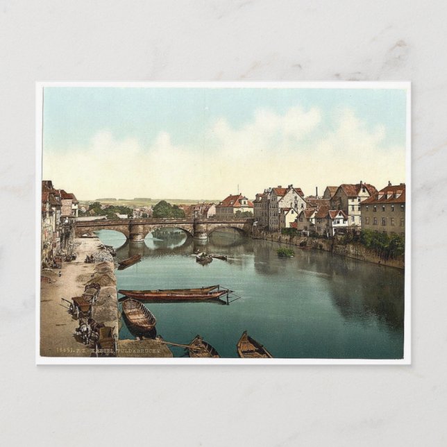 Postal Puente Fulda, Cassel (es decir, Kassel), Hesse-Nas (Anverso)