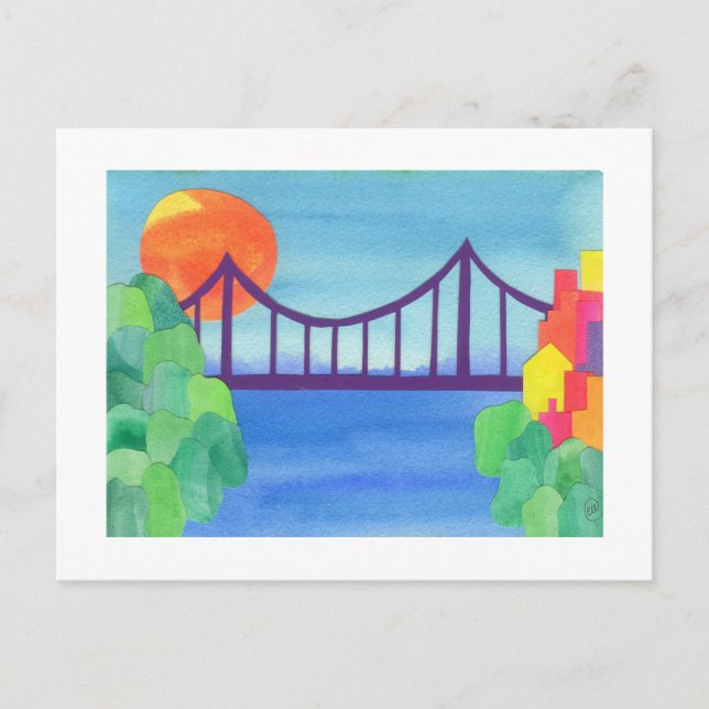 Postal Puente George Washington (Anverso)