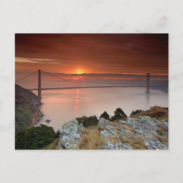 Postal puente Golden gate (Anverso)