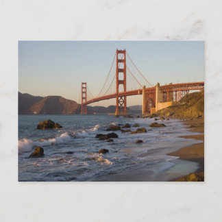 Postal Puente Golden Gate de Baker Beach