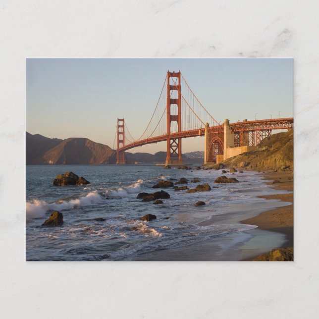 Postal Puente Golden Gate de Baker Beach (Anverso)