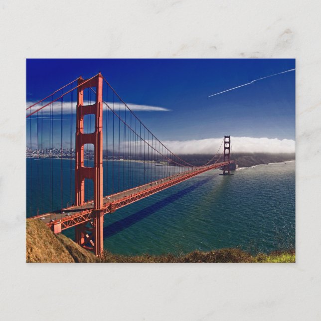 Postal Puente Golden Gate de San Francisco (Anverso)