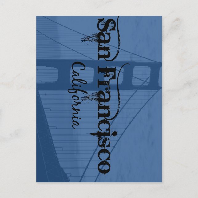 Postal Puente Golden Gate de San Francisco (Anverso)