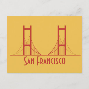 Postal Puente Golden Gate de San Francisco California