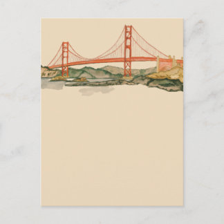 Postal Puente Golden Gate de San Francisco Notecard