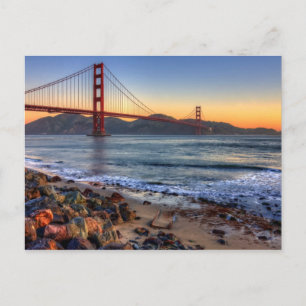 Postal Puente Golden Gate desde el sendero de la bahía de