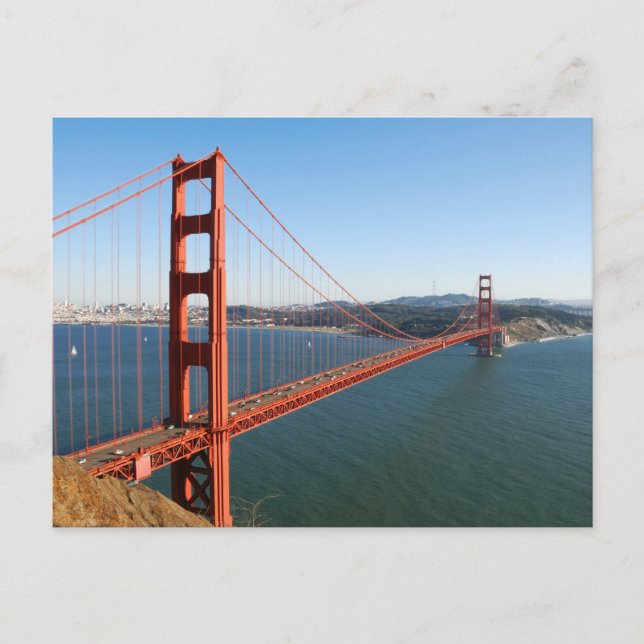 Postal Puente Golden Gate en San Francisco (Anverso)