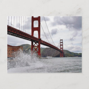 Postal Puente Golden Gate En San Francisco Visto Desde Fu