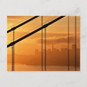 Postal Puente Golden Gate frente a San Francisco