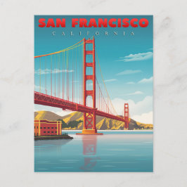 Postal Puente Golden Gate - Punto de referencia de San Fr