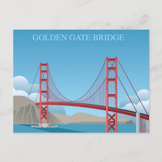 Postal Puente Golden Gate | San Francisco (Anverso)
