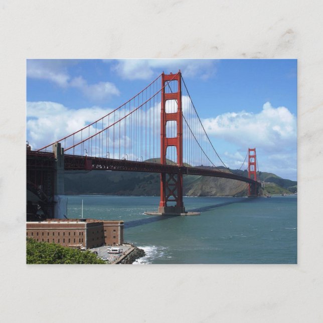 Postal Puente Golden Gate, San Francisco (Anverso)