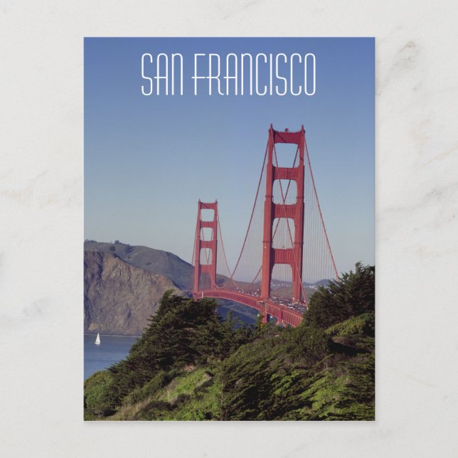 Postal Puente Golden Gate, San Francisco (Anverso)