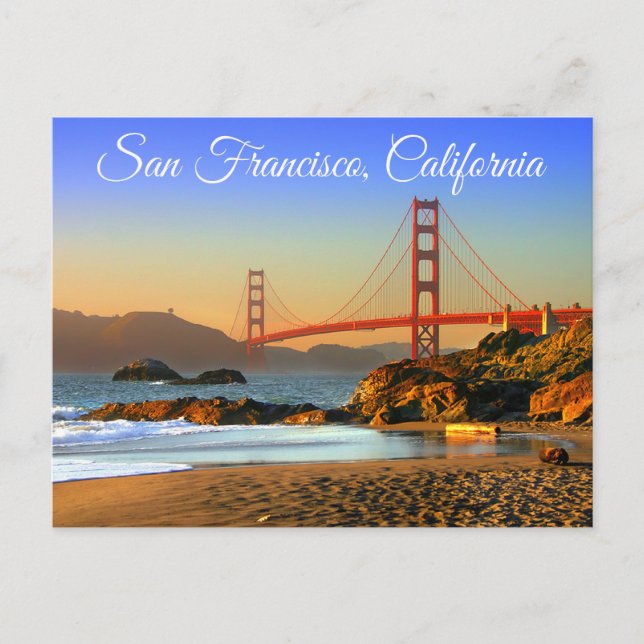 Postal Puente Golden Gate San Francisco CA Postcard (Anverso)