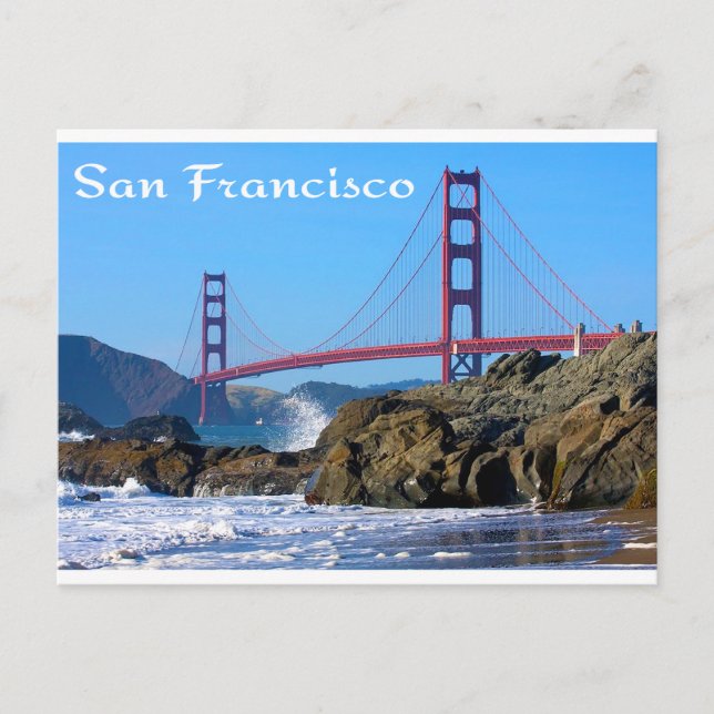 Postal Puente Golden Gate San Francisco CA Postcard (Anverso)