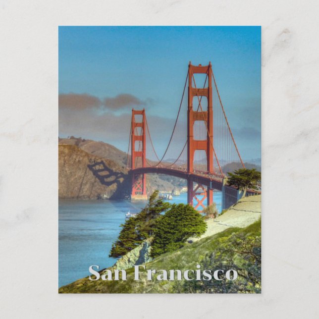Postal Puente Golden Gate San Francisco California Viajes (Anverso)