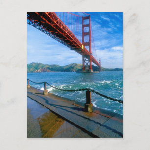 Postal Puente Golden Gate y bahía de San Francisco