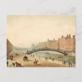 Postal Puente Ha'penny, Dublín, Irlanda