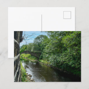 Postal Puente Hawksclough sobre el río Calder