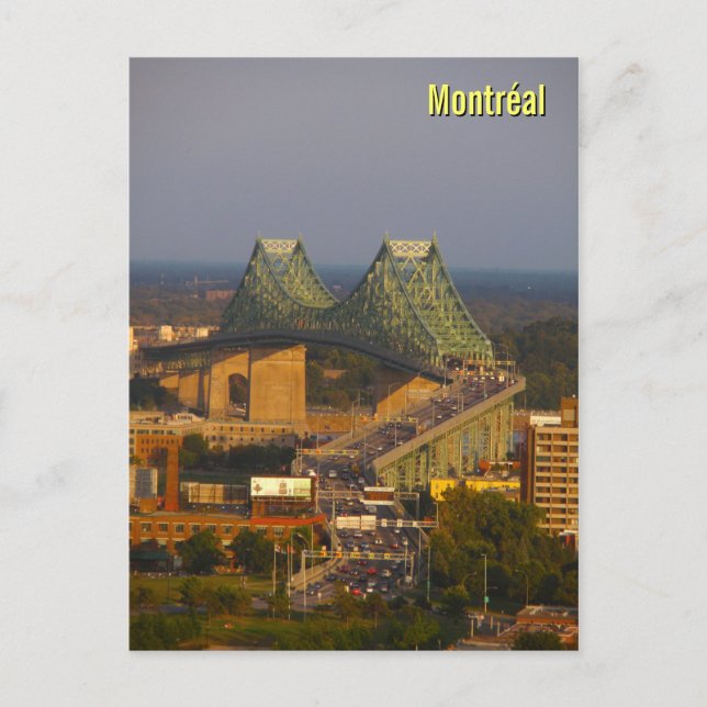 Postal Puente Jacques Cartier al atardecer (Anverso)
