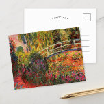 Postal Puente japonés | Claude Monet<br><div class="desc">El puente japonés, también conocido como Water-Lily Pond (1900), de una serie de pinturas al óleo del impresionista francés Claude Monet. La serie Water Lilies de Monet retrata el jardín de flores en su casa, y fueron el principal foco de su trabajo en los últimos 30 años de su vida....</div>