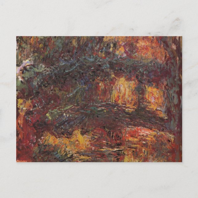 Postal Puente japonés - Claude Monet - c1920 (Anverso)