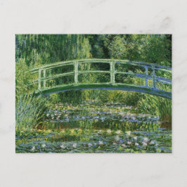 Postal Puente japonés Monet Water Lilies