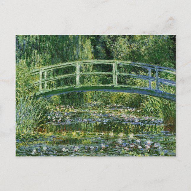 Postal Puente japonés Monet Water Lilies (Anverso)
