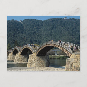 Postal Puente Kintai de piedra y madera del siglo XVII, J