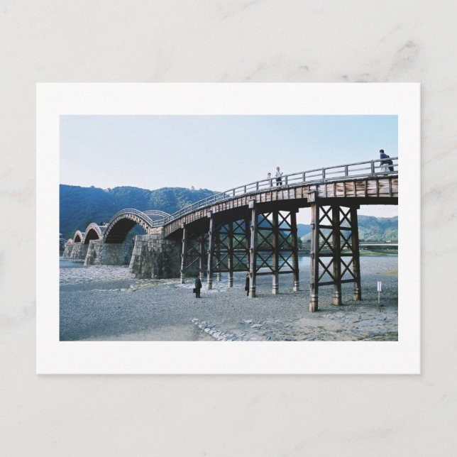 Postal Puente Kintai: Iwakuni, Japón (Anverso)