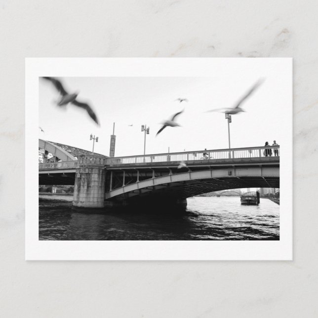 Postal Puente Komagata, río Sumida: Tokio (Anverso)