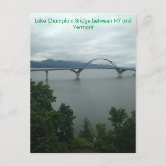 Postal Puente Lake Champlain entre NY y VT