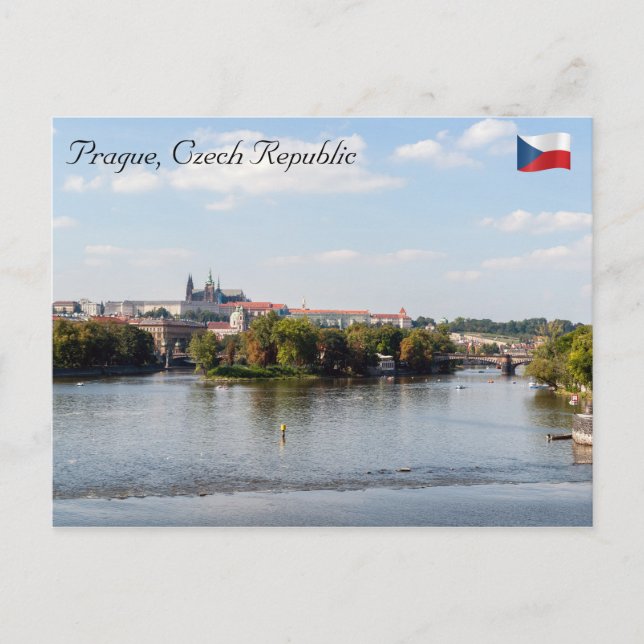 Postal Puente Legión y castillo de Praga - Praga (Anverso)