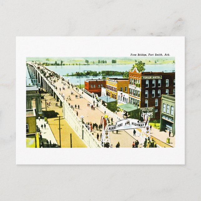 Postal Puente Libre, Fort Smith, Arkansas. (Anverso)