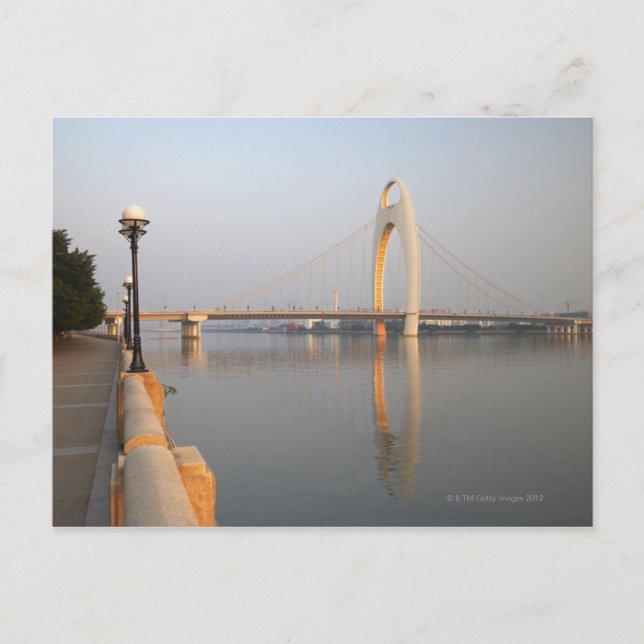 Postal Puente Liede sobre el río Pearl (Anverso)