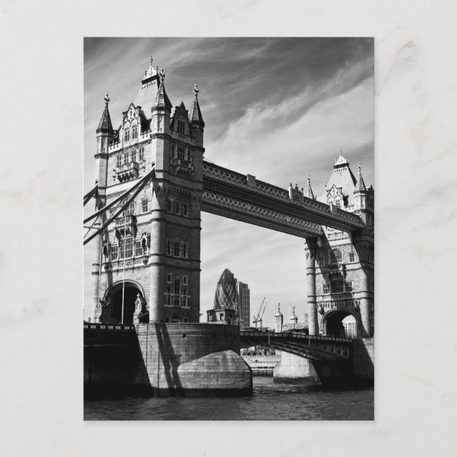 Postal Puente Londres de la torre (Anverso)