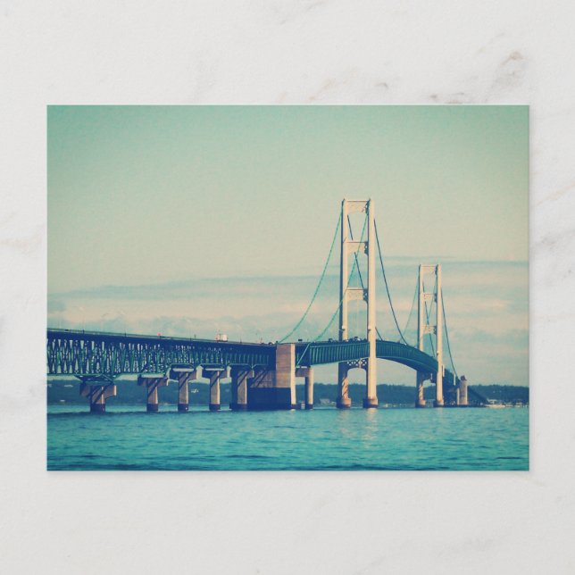 Postal Puente Mackinac (Anverso)