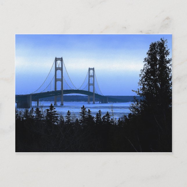 Postal Puente Mackinac (Anverso)