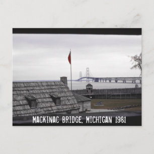 Postal Puente Mackinac Colonial Michilimackinac Michigan