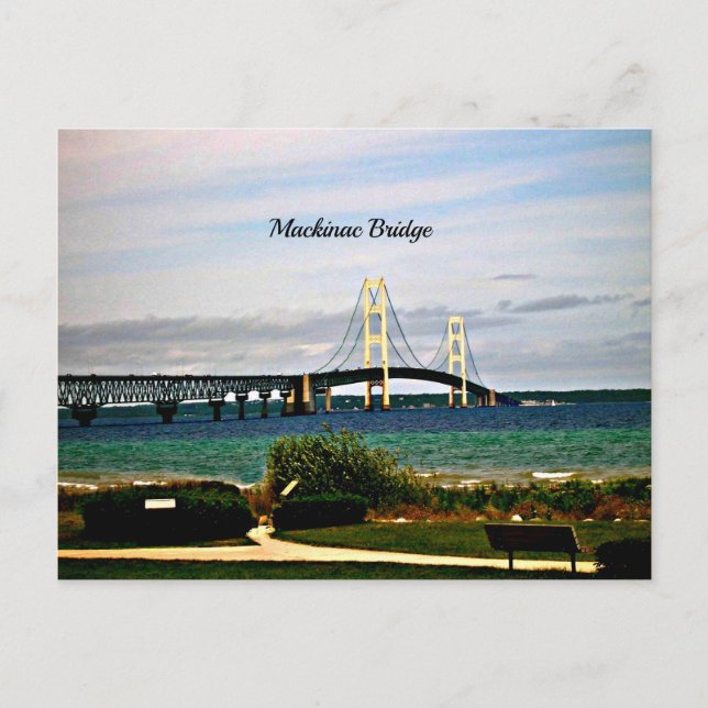 Postal Puente Mackinac, Isla Mackinac (Anverso)