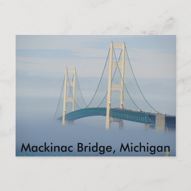 Postal Puente Mackinac, Michigan (Anverso)