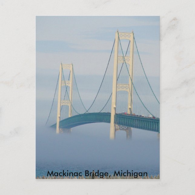 Postal Puente Mackinac, Michigan (Anverso)