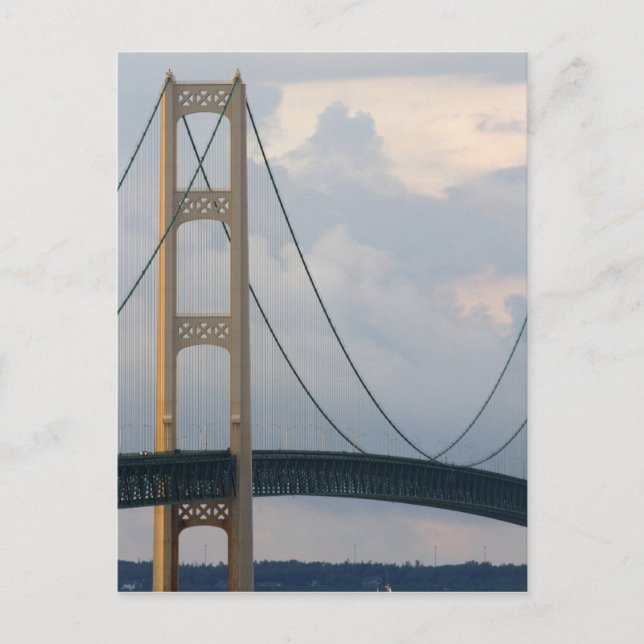 Postal Puente Mackinac, Michigan, Estados Unidos (Anverso)