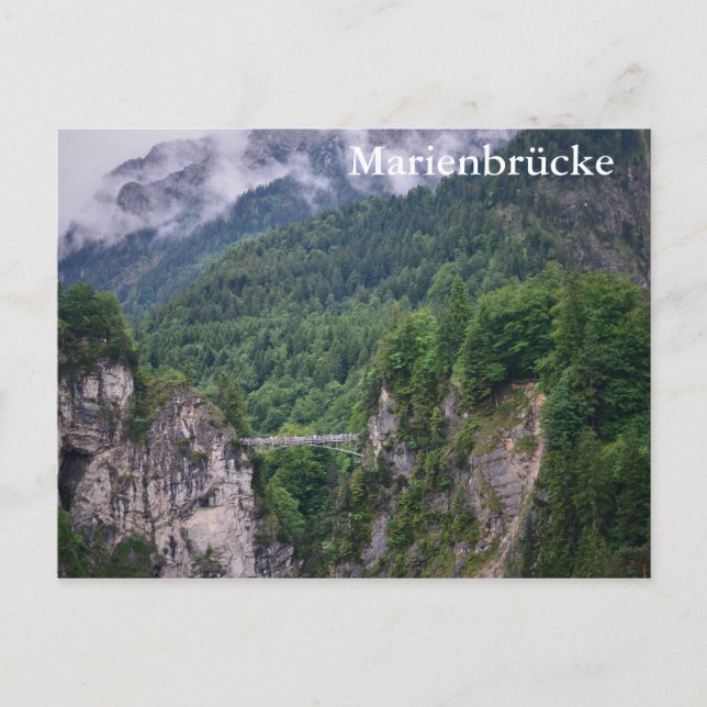 Postal puente Marienbrücke (Anverso)