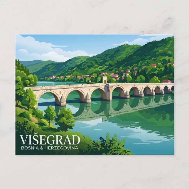 Postal Puente Mehmed Paša Sokolović (Anverso)