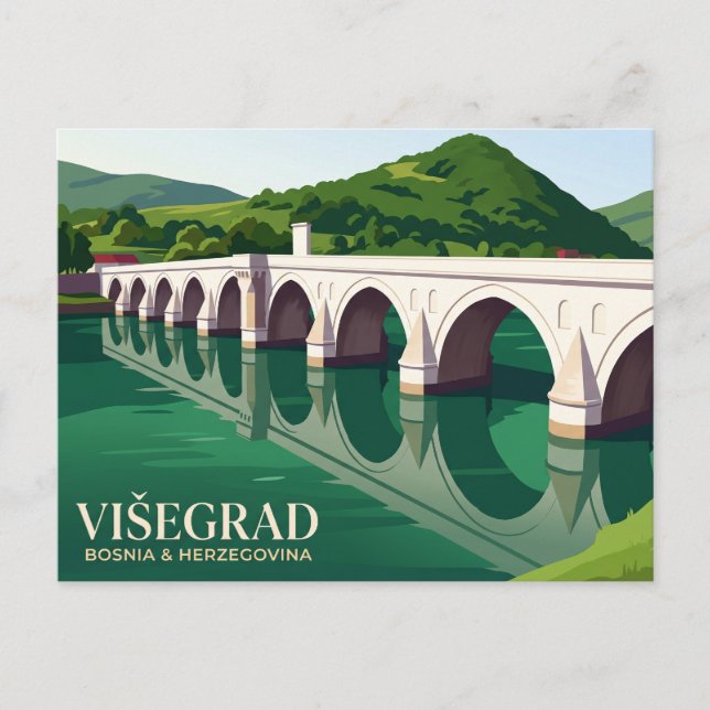 Postal Puente Mehmed Paša Sokolović (Anverso)